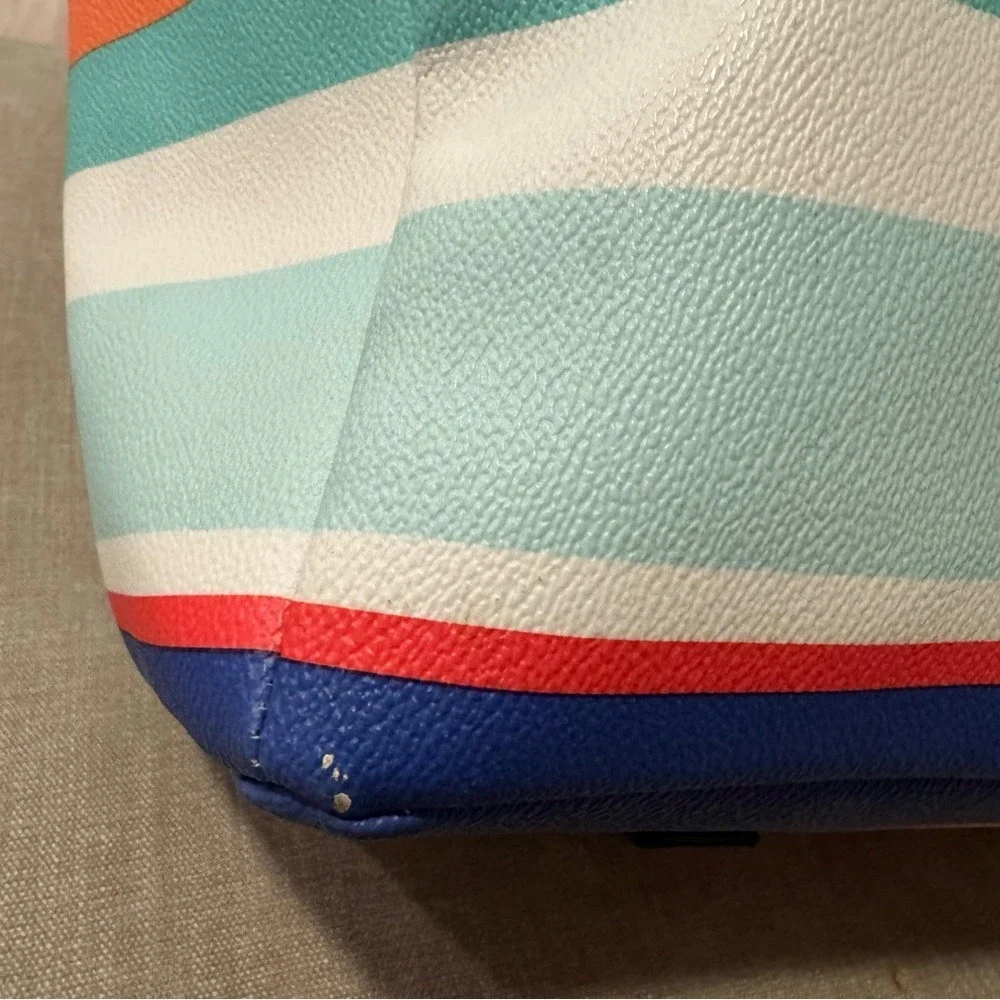 Kate Spade Laurel Way Striped Beach Tote Shoulder Baby Diaper Bag  Multicolor